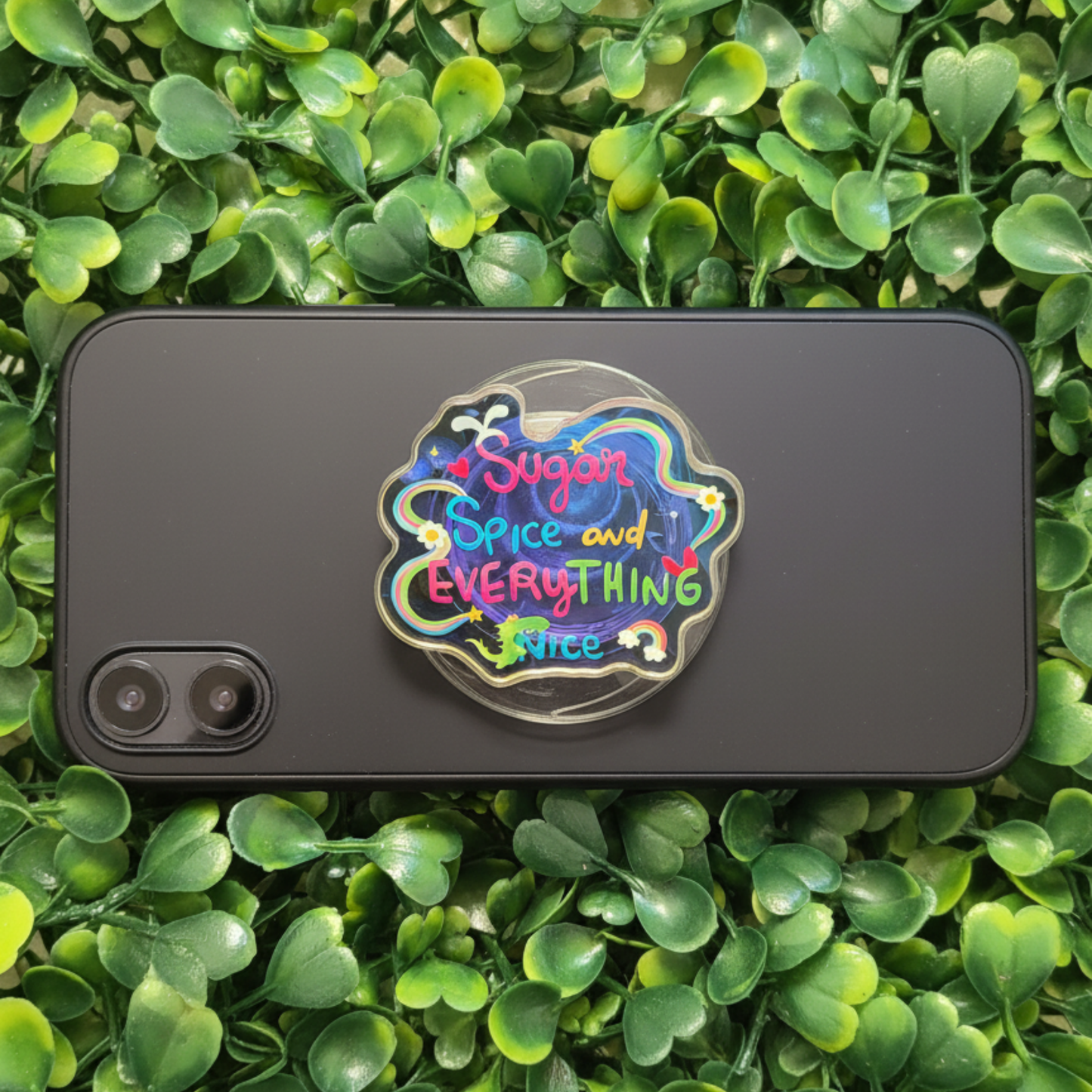 Powerpuff Girls phone holder as kickstand ā Blossom Bubbles Buttercup acrylic stand