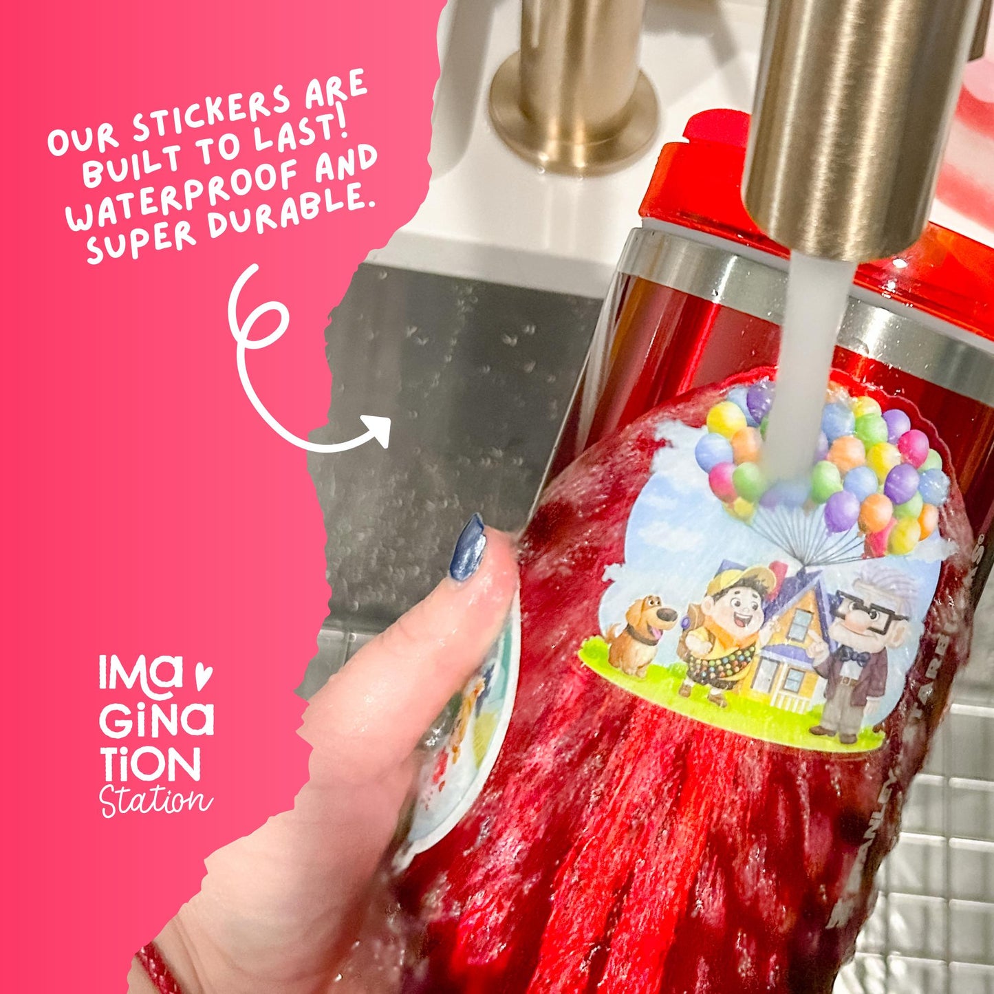 Imagination Station Lady and the Tramp sticker packaging ā Disney romance gift