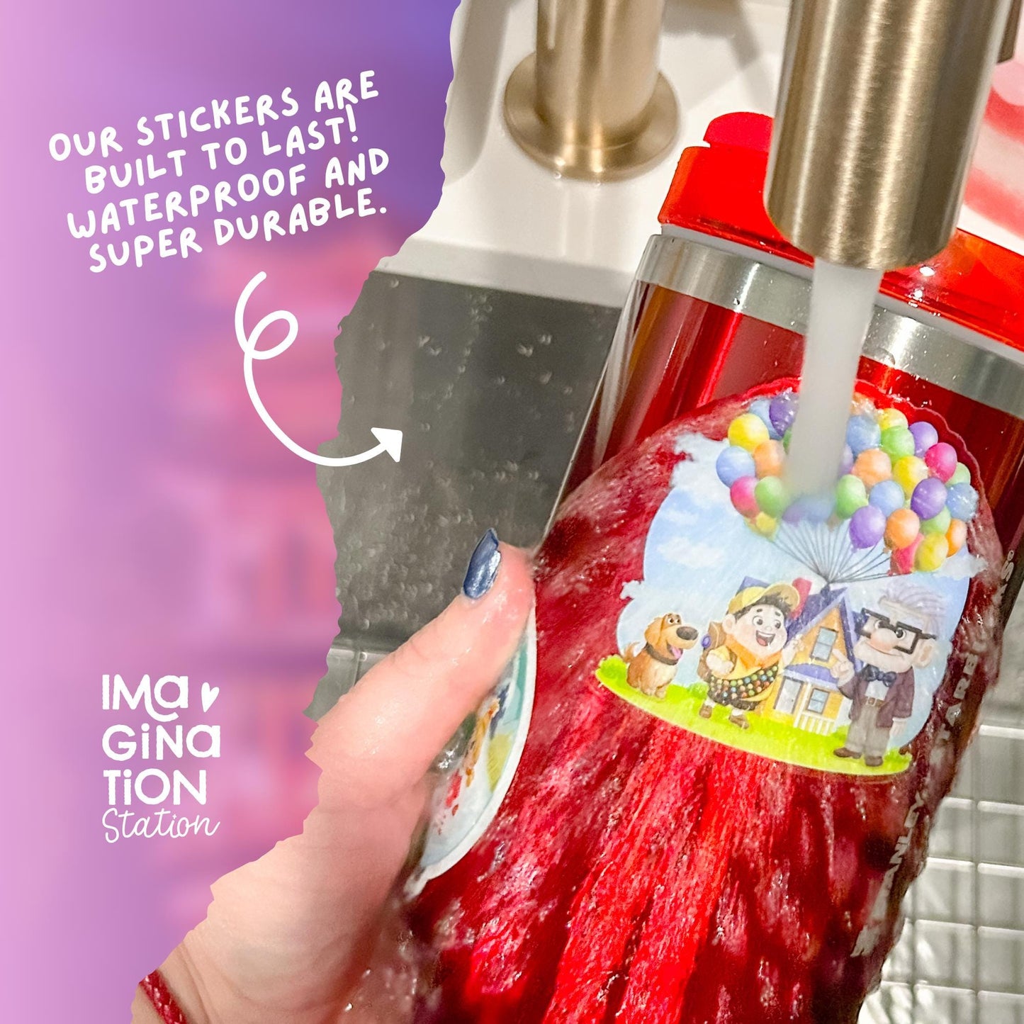 Imagination Station Turning Red red panda sticker packaging ā Disney Pixar 4Town fan gift