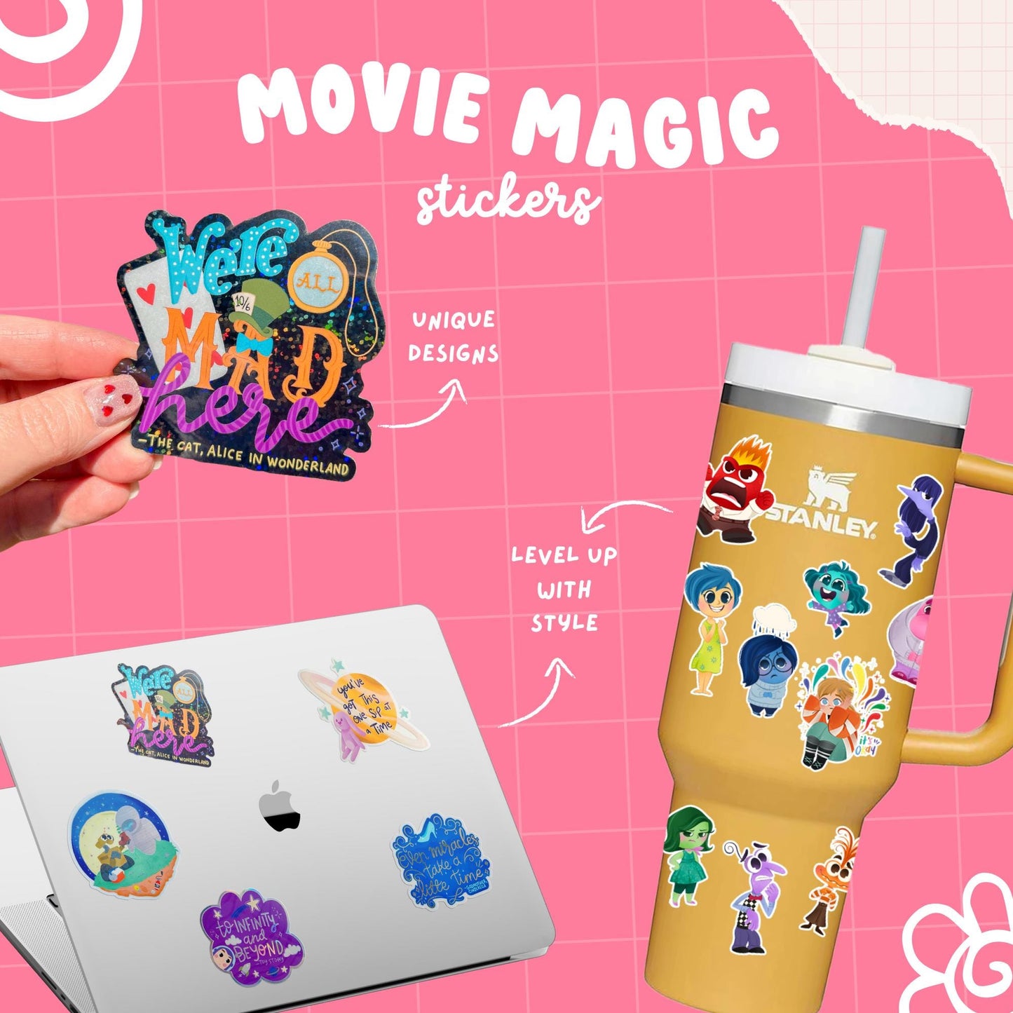Imagination Station Mulan quote sticker packaging – Disney princess inspirational gift