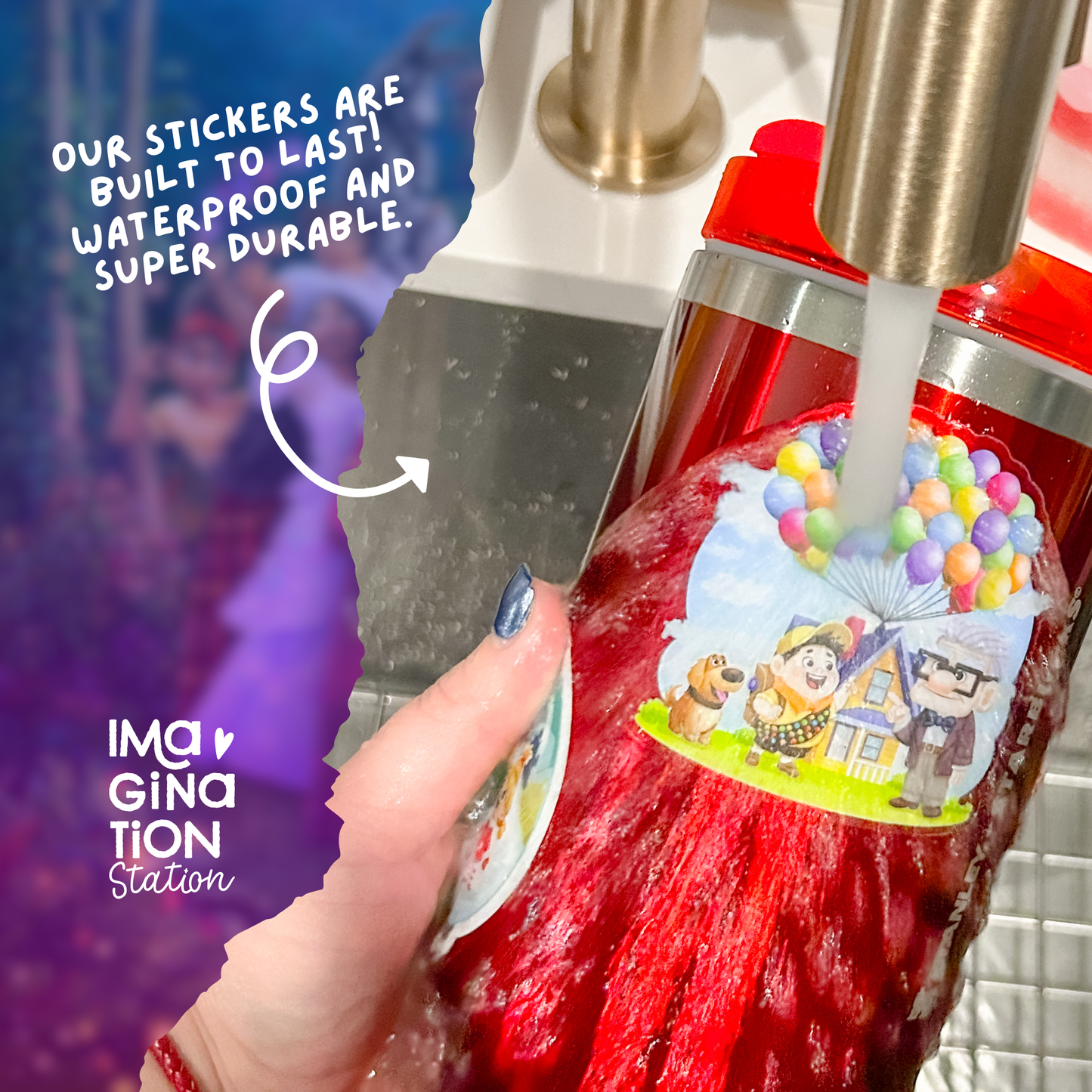 Encanto 40oz Tumbler + Waterproof Vinyl Sticker Set ā Madrigal Family Disney Bundle