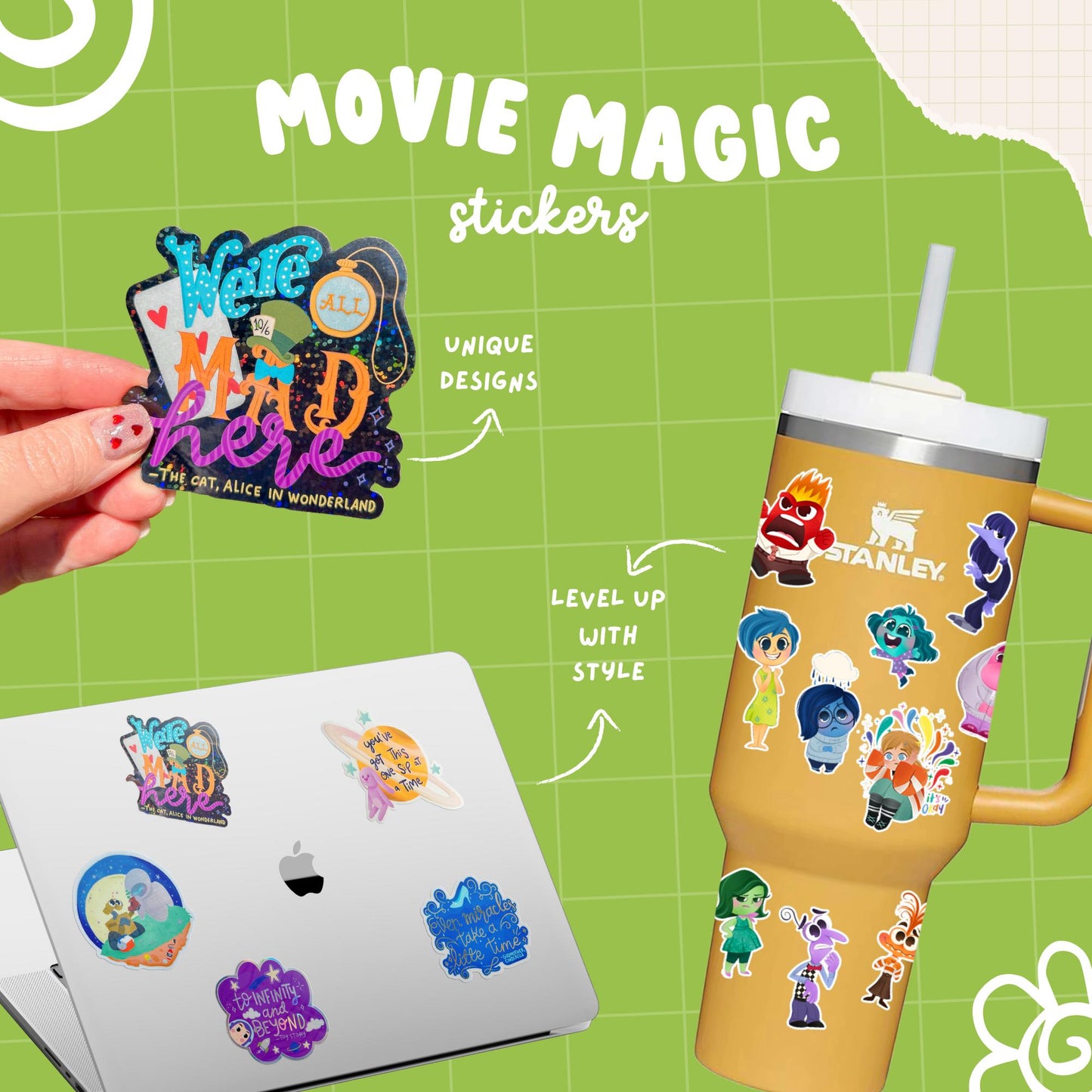 Bluey Chattermax Be Kind Quote Sticker – Waterproof Clear Glossy