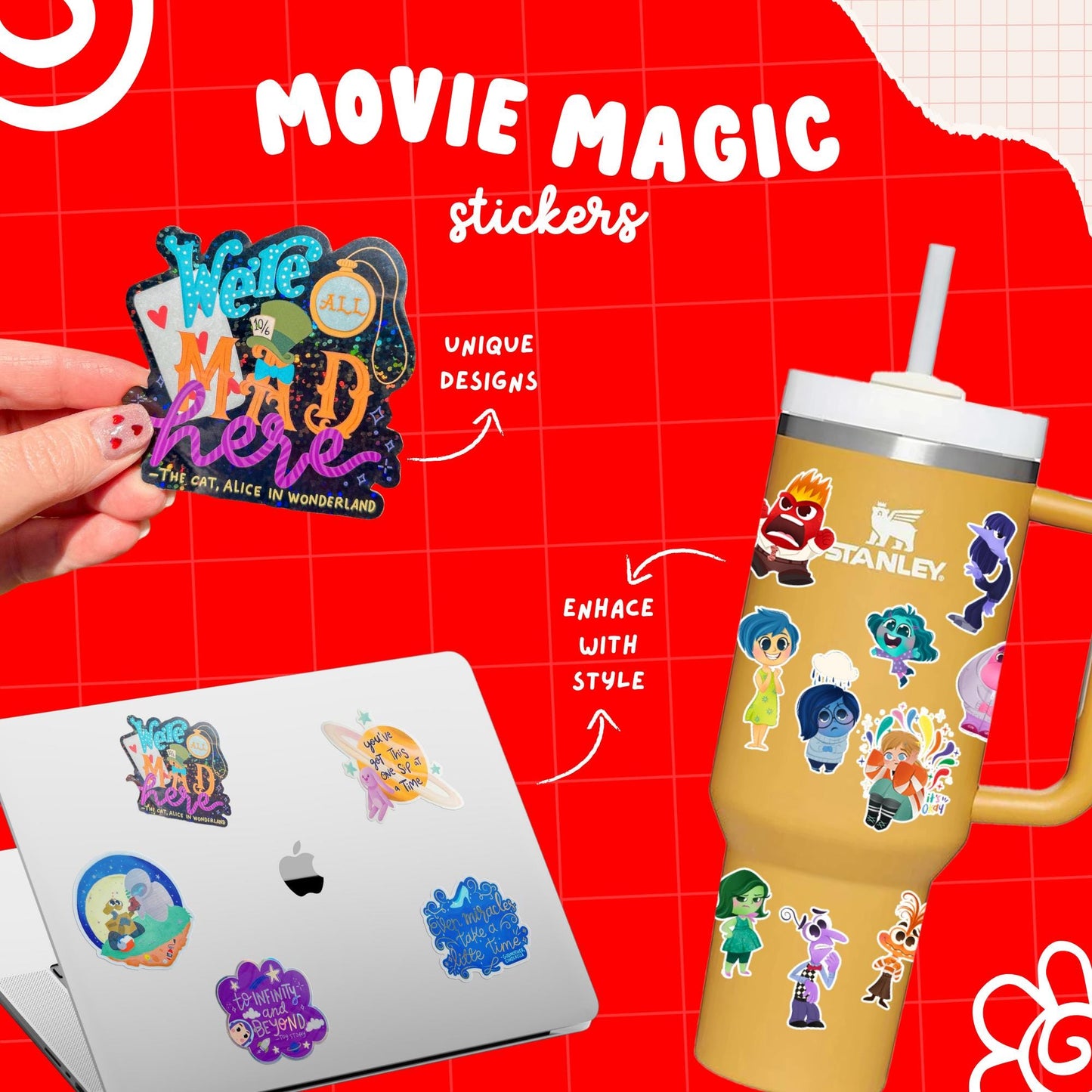 Imagination Station Mulan Disney princess sticker packaging – bring honor gift