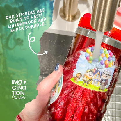 Princess Tiana tumbler with sticker set – 40oz Stanley-style Disney bundle accessory