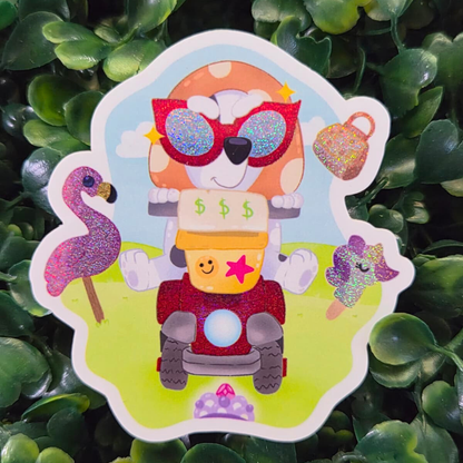 Imagination Station Granny Muffin Bluey sticker packaging – Disney superfan gift