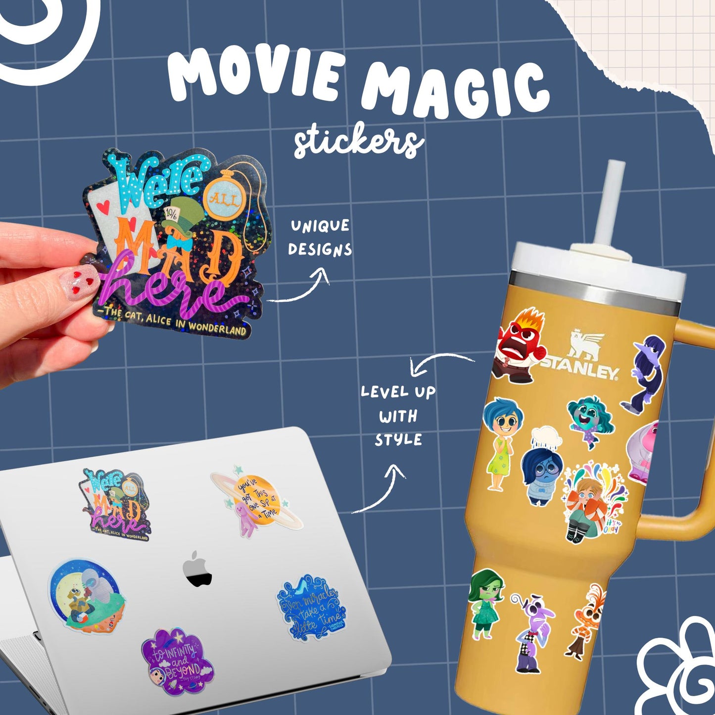 Imagination Station Hunchback Notre Dame quote sticker packaging – Disney classic film gift