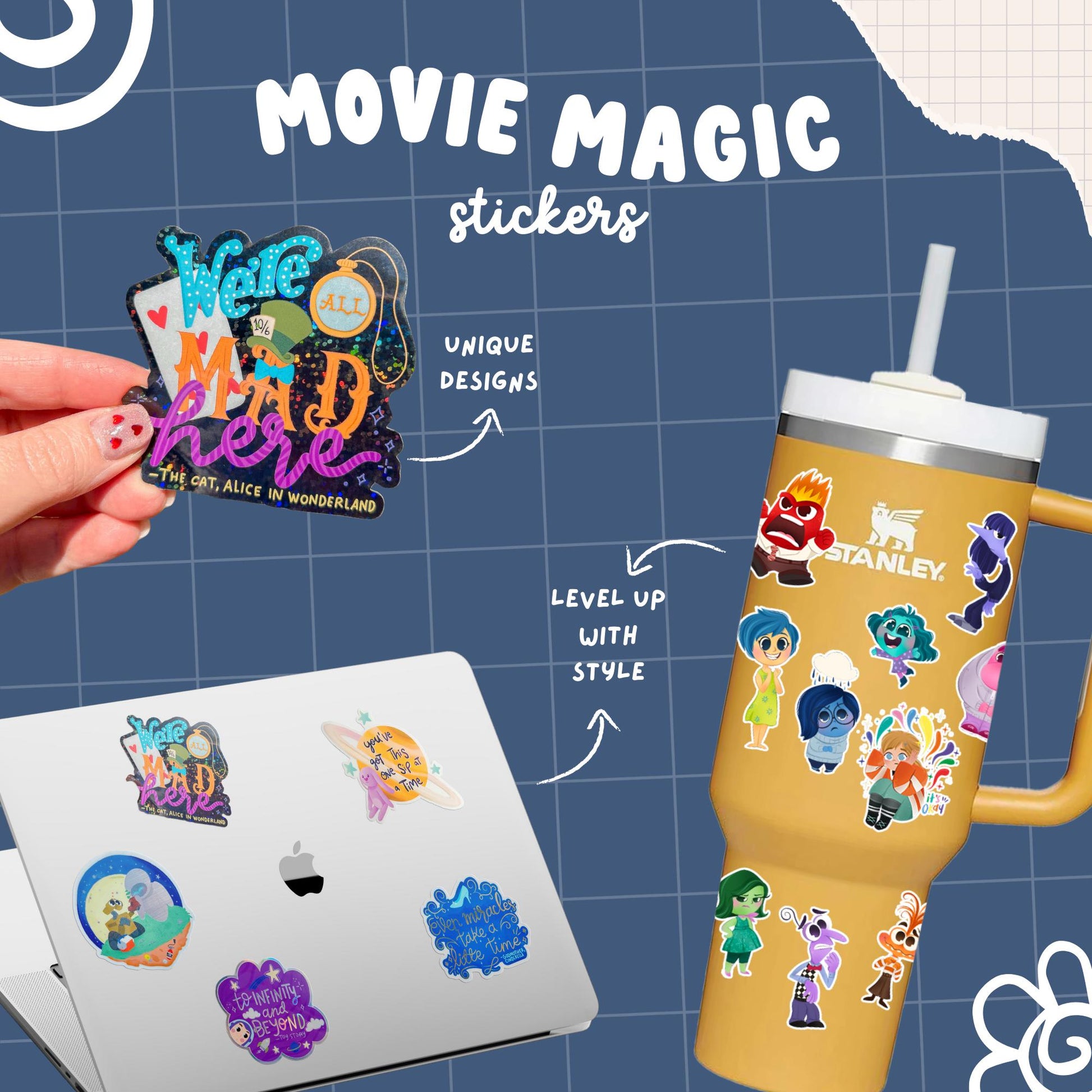 Imagination Station Hunchback Notre Dame quote sticker packaging – Disney classic film gift