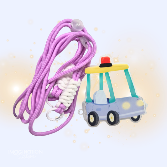 Bluey Nana Car Phone Clip - Clear Acrylic Effect