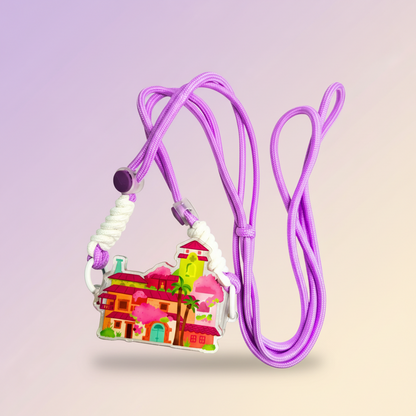 Encanto Casita Madrigal house acrylic phone clip with lanyard from Disney