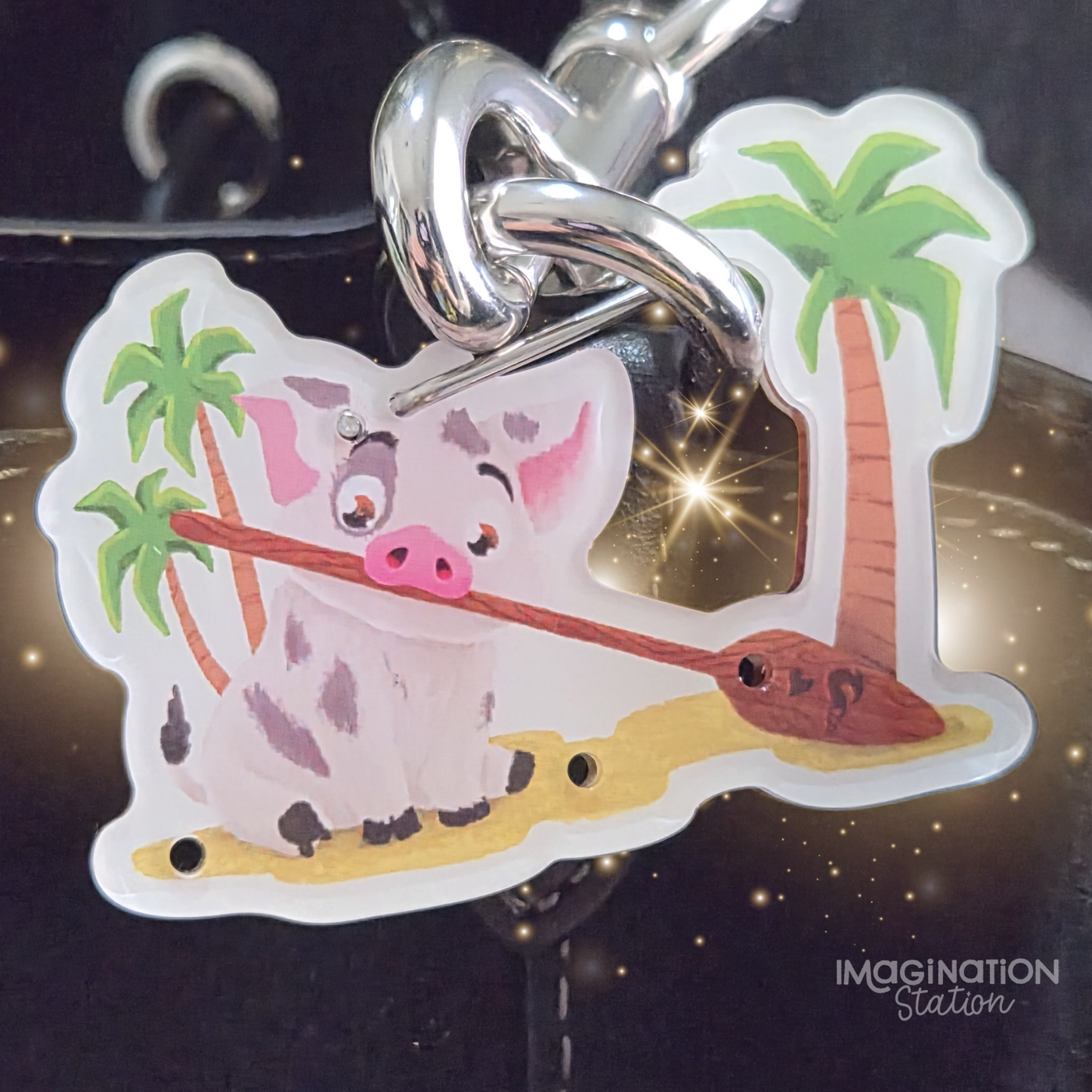 Pua Acrylic Carabiner Charm - Moana Collectible