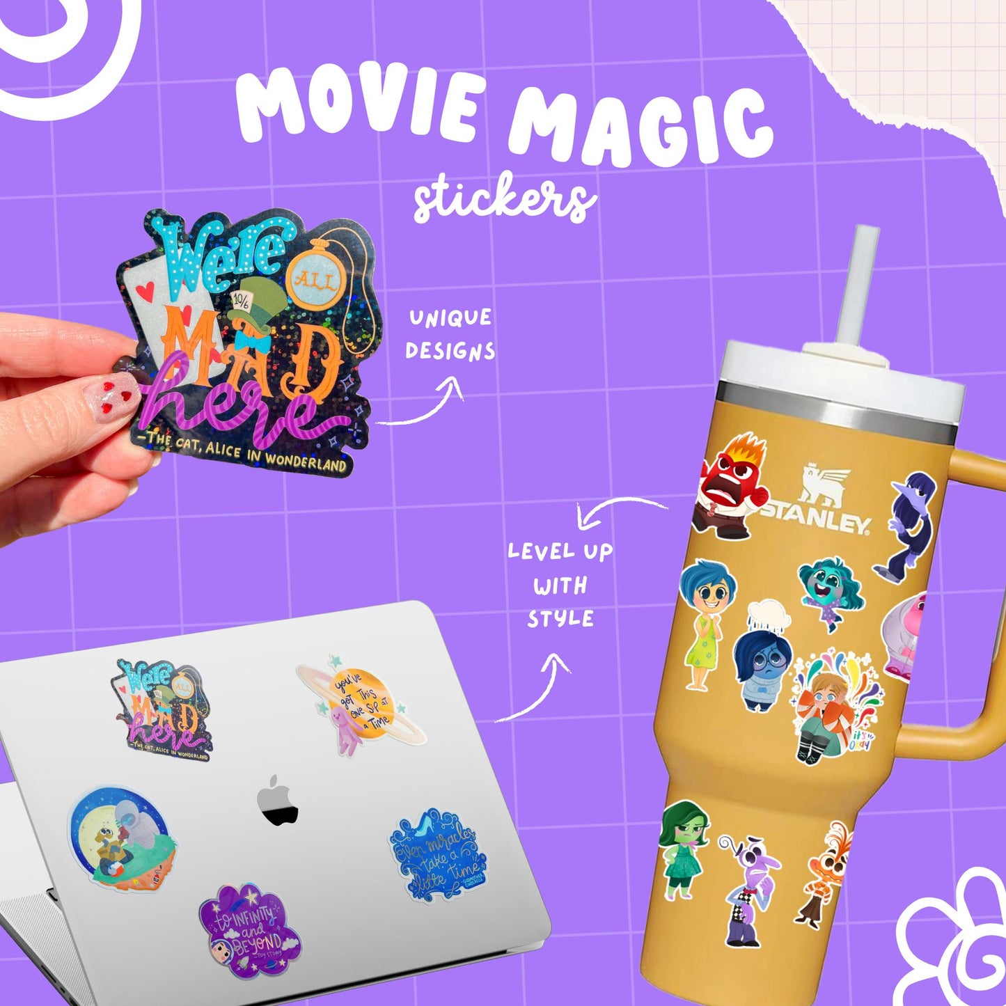 Imagination Station Bluey Bingo onesies sticker packaging – Disney sister gift