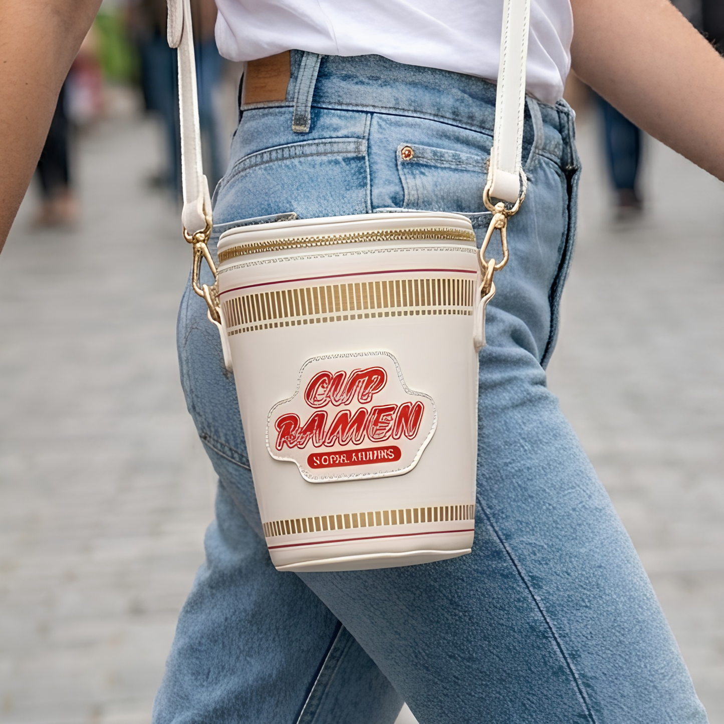 Yummy Cup of Ramen Noodle Crossbody