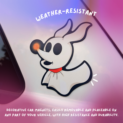 Zero from Nightmare Before Christmas Magnet - Weatherproof Vinyl.