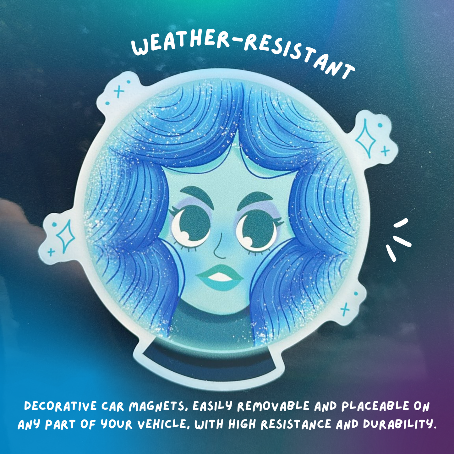 Haunted Mansion Madame Leota Magnet - Weatherproof Vinyl