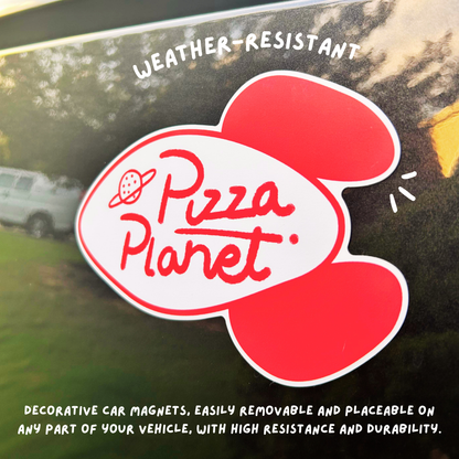 Pizza Planet Car Magnet | Toy Story Disney Pixar Vehicle Decal