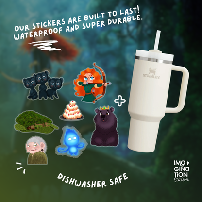 Merida Brave tumbler lifestyle shot – 40oz Disney princess Brave bundle
