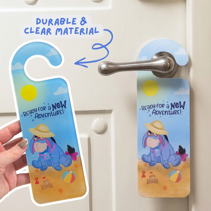Eeyore Winnie the Pooh door hanger on kids bedroom door – personalized nursery Disney decor