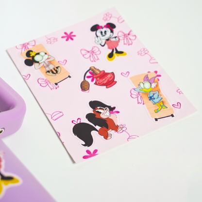 Minnie Mouse tumbler bundle with straw accessory complete set