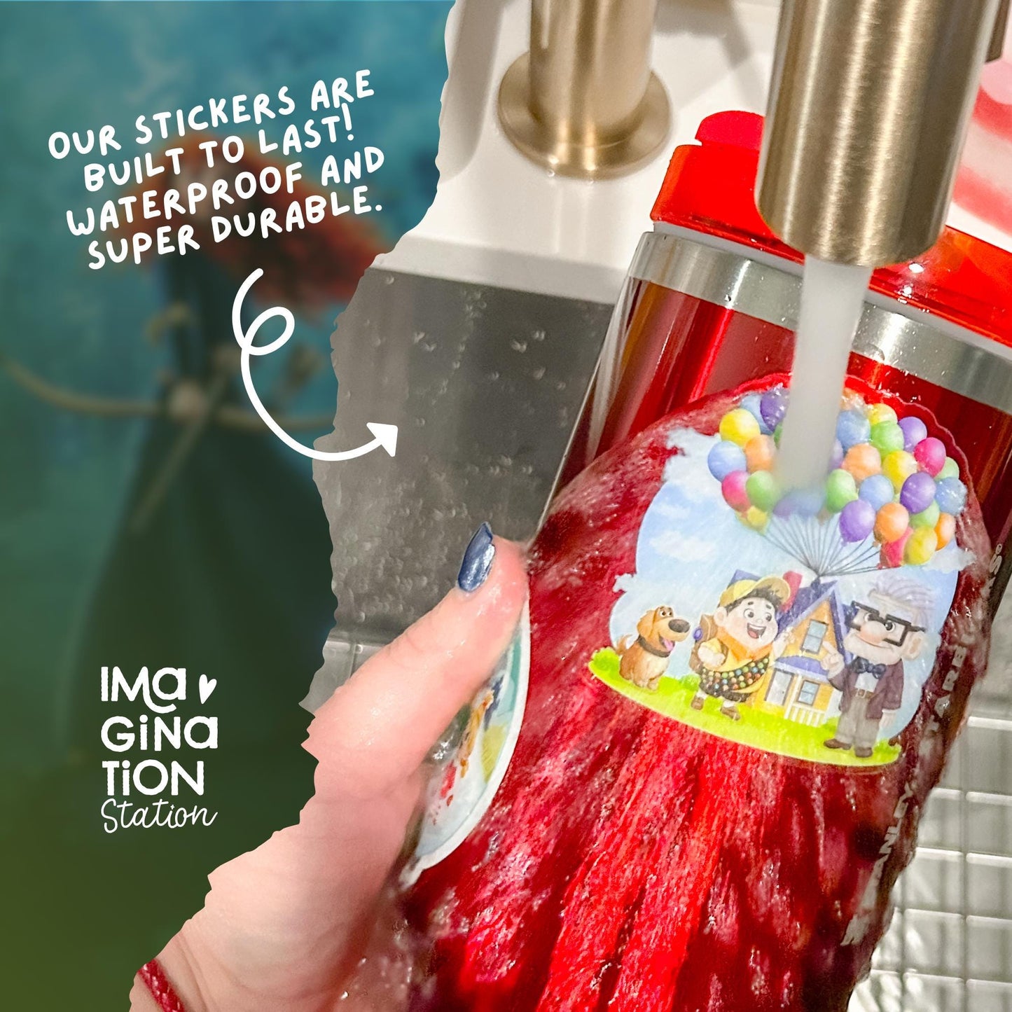 Merida Brave 40oz tumbler color selection – Disney princess Brave bundle variants