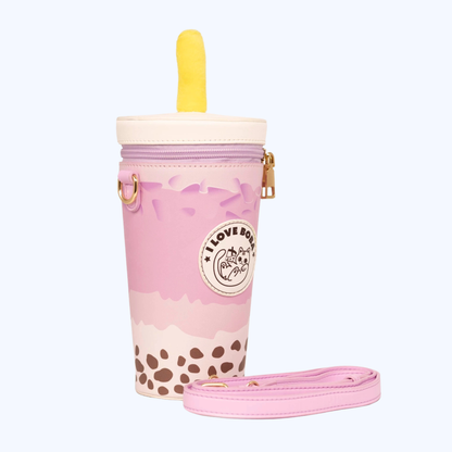 Boba Milk Tea Crossbody Bag – Novelty Purse in Original & Taro