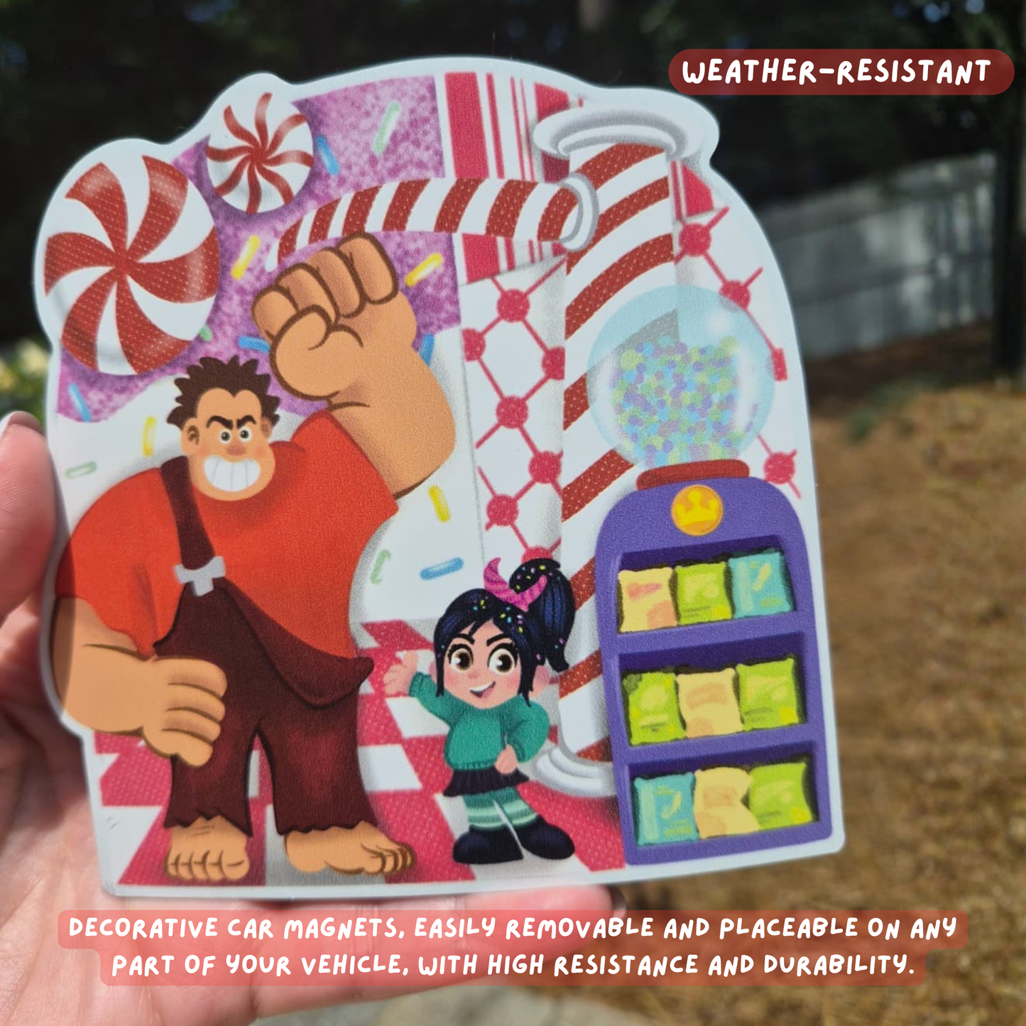 Wreck-It Ralph Sugar Rush Magnet – Waterproof Disney Vinyl Decal