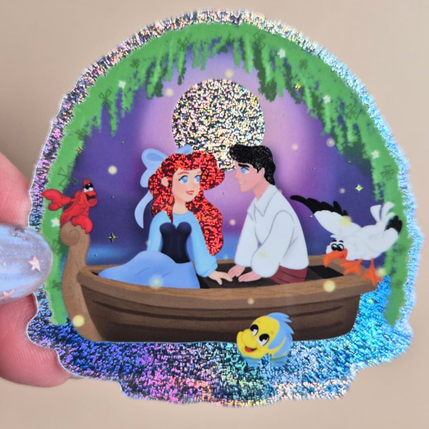 Ariel The little Mermaid Sticker - Waterproof Pixie Dust Effect