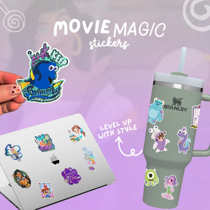 Esmeralda sticker on water bottle – Hunchback Notre Dame holographic Disney vinyl decal