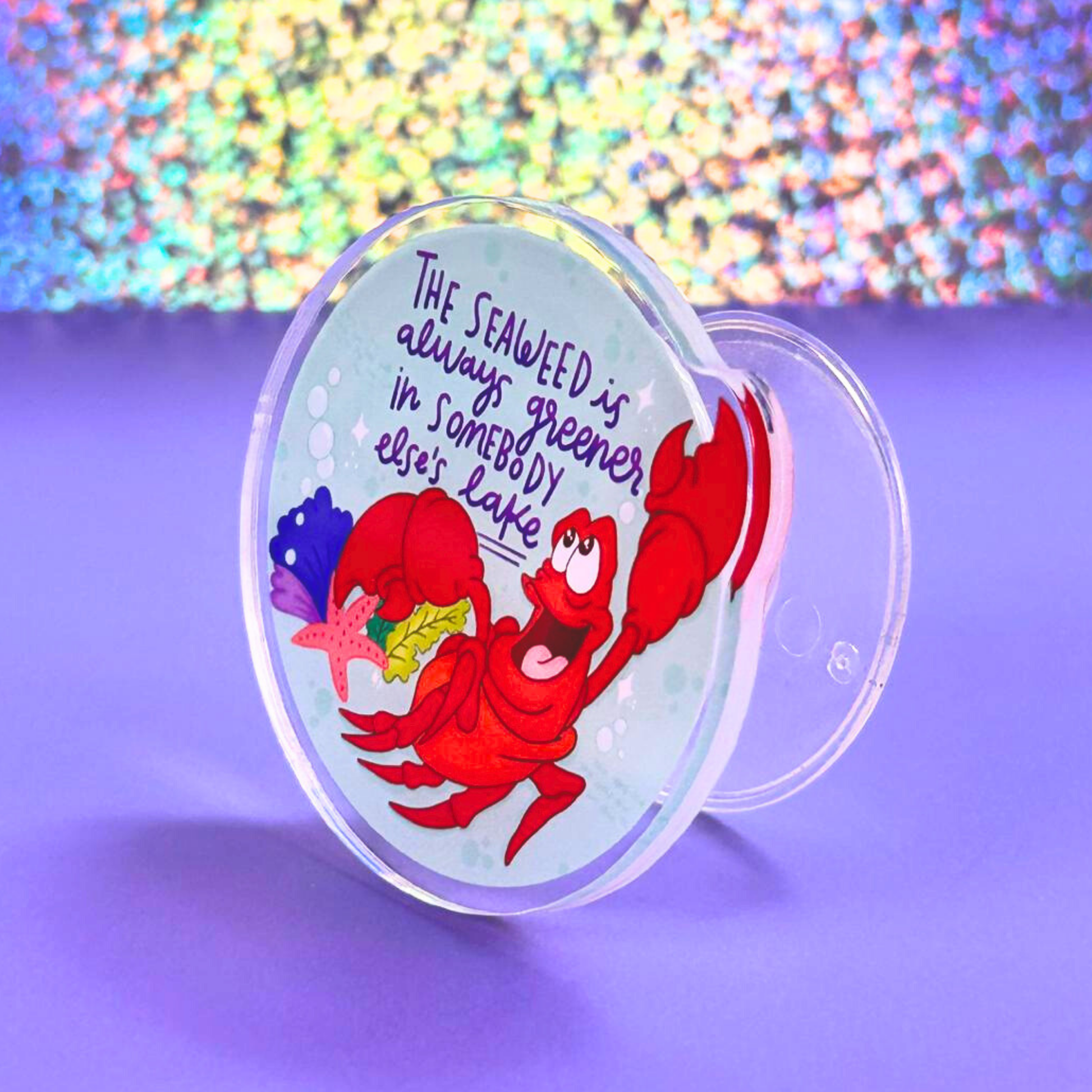 Ariel Little Mermaid phone holder in bundle – airbag grip Disney accessory