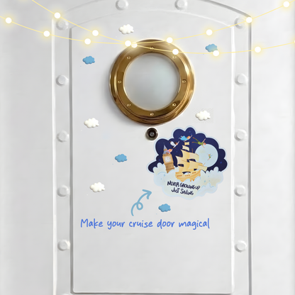 make your cruise door magical with peter pan