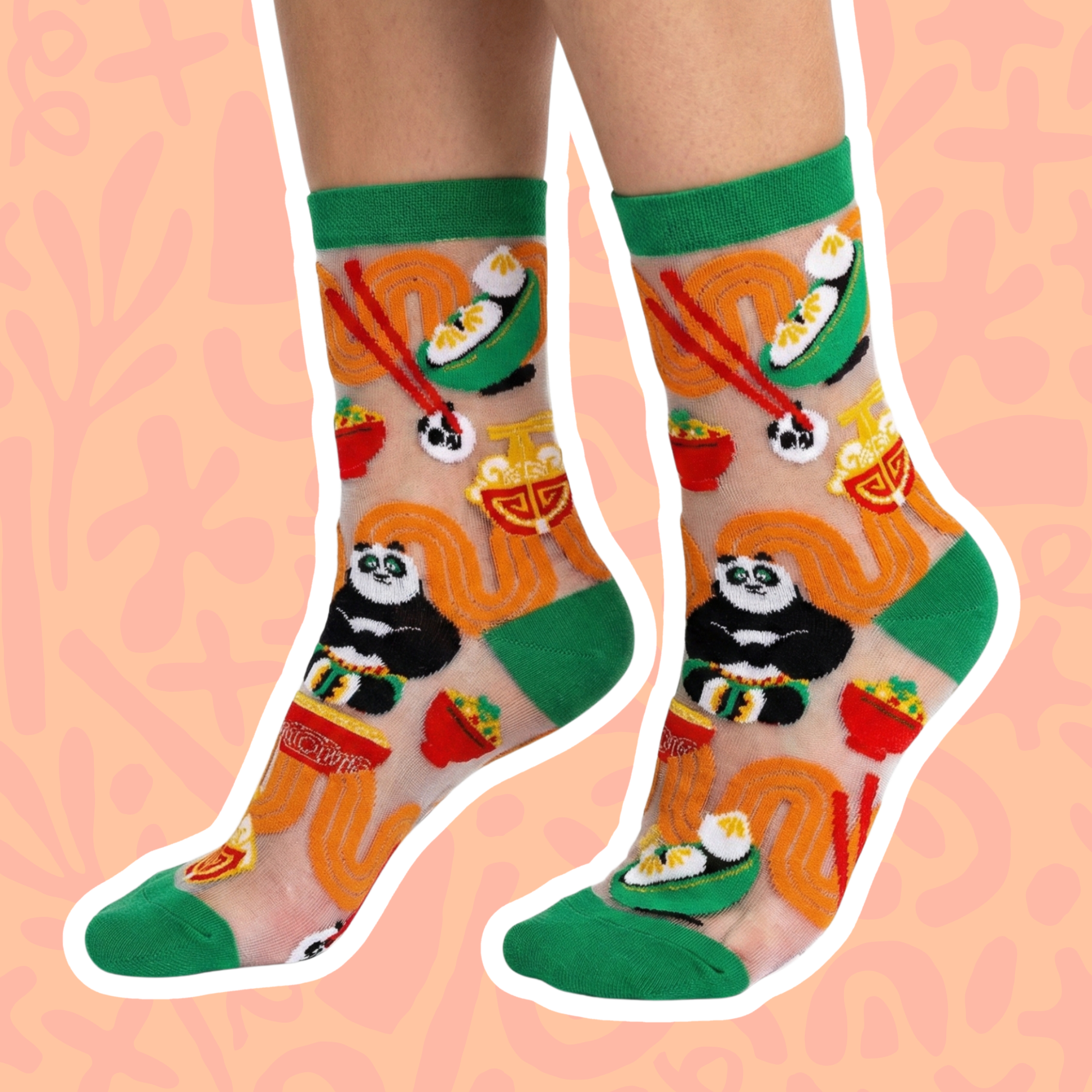 Sock Candy sheer socks flat lay – women's lightweight crew socks by Imagination Station