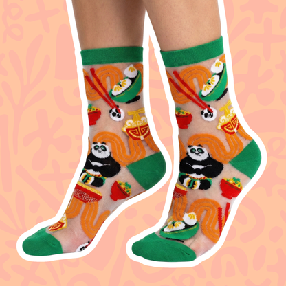 Sock Candy sheer socks flat lay – women's lightweight crew socks by Imagination Station