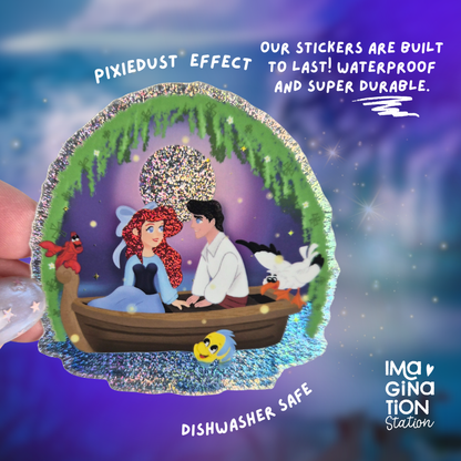 Ariel The little Mermaid Sticker - Waterproof Pixie Dust Effect