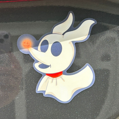 Zero from Nightmare Before Christmas Magnet - Weatherproof Vinyl.
