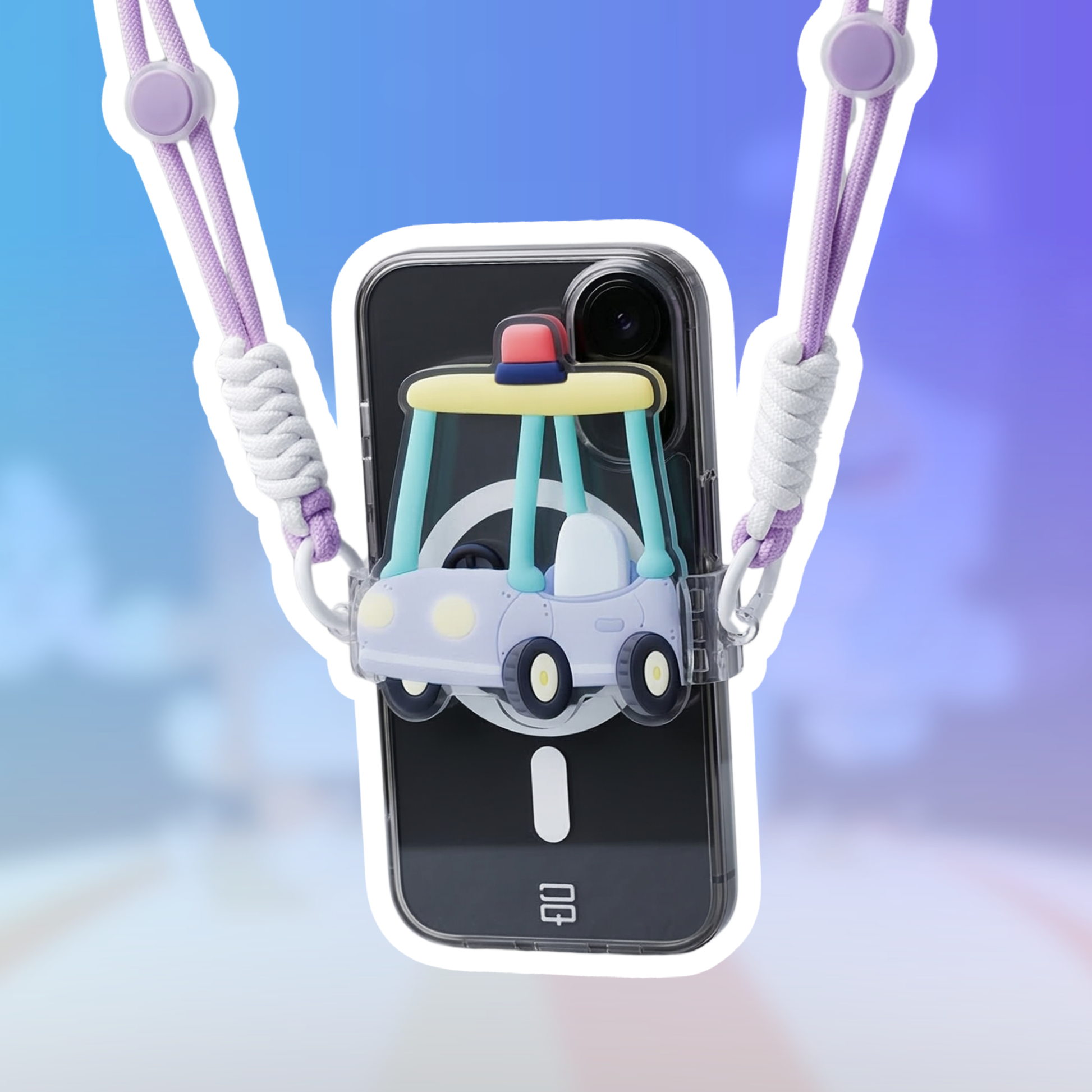 Bluey Nana car phone clip size reference – 3.5 inch Disney character air vent accessory