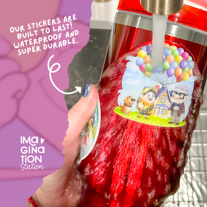Dee Dee sticker on water bottle – Dexter's Lab pixie dust 90s retro cartoon vinyl