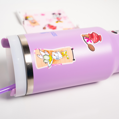 Minnie Mouse Disney tumbler bundle lifestyle shot desk