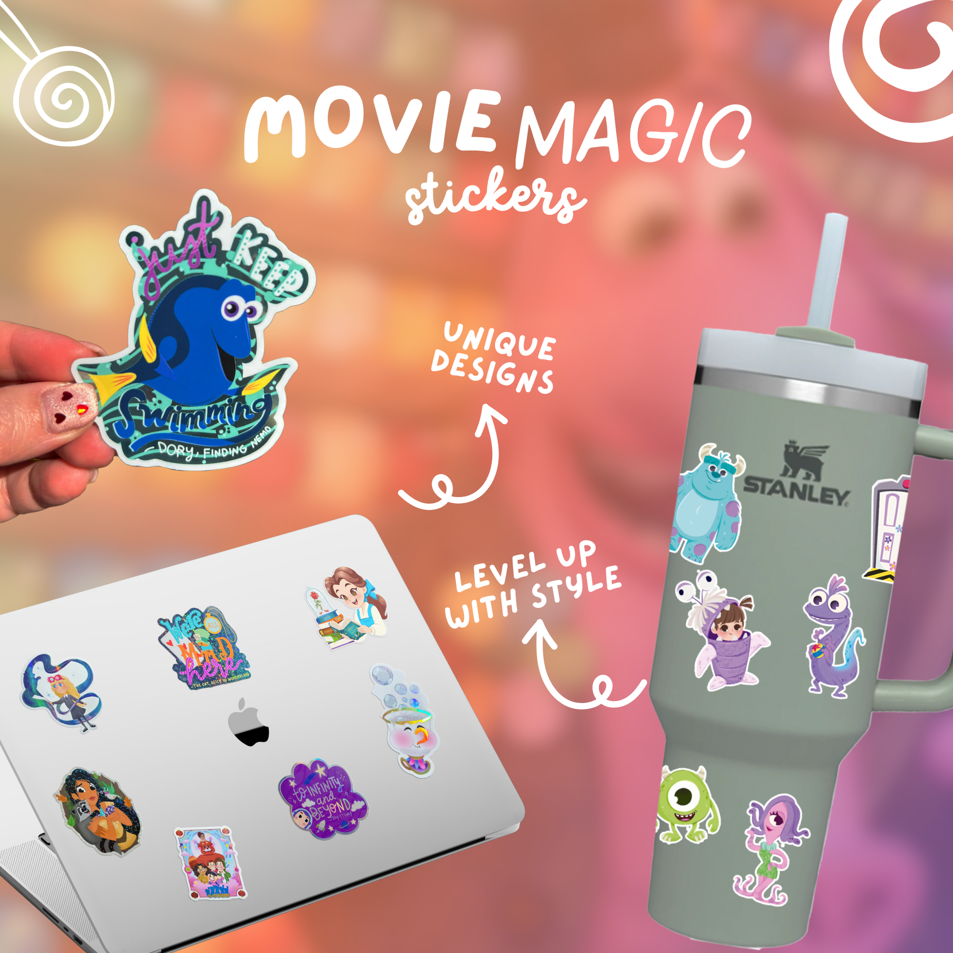 Imagination Station Bing Bong Inside Out sticker packaging – Disney Pixar fan gift