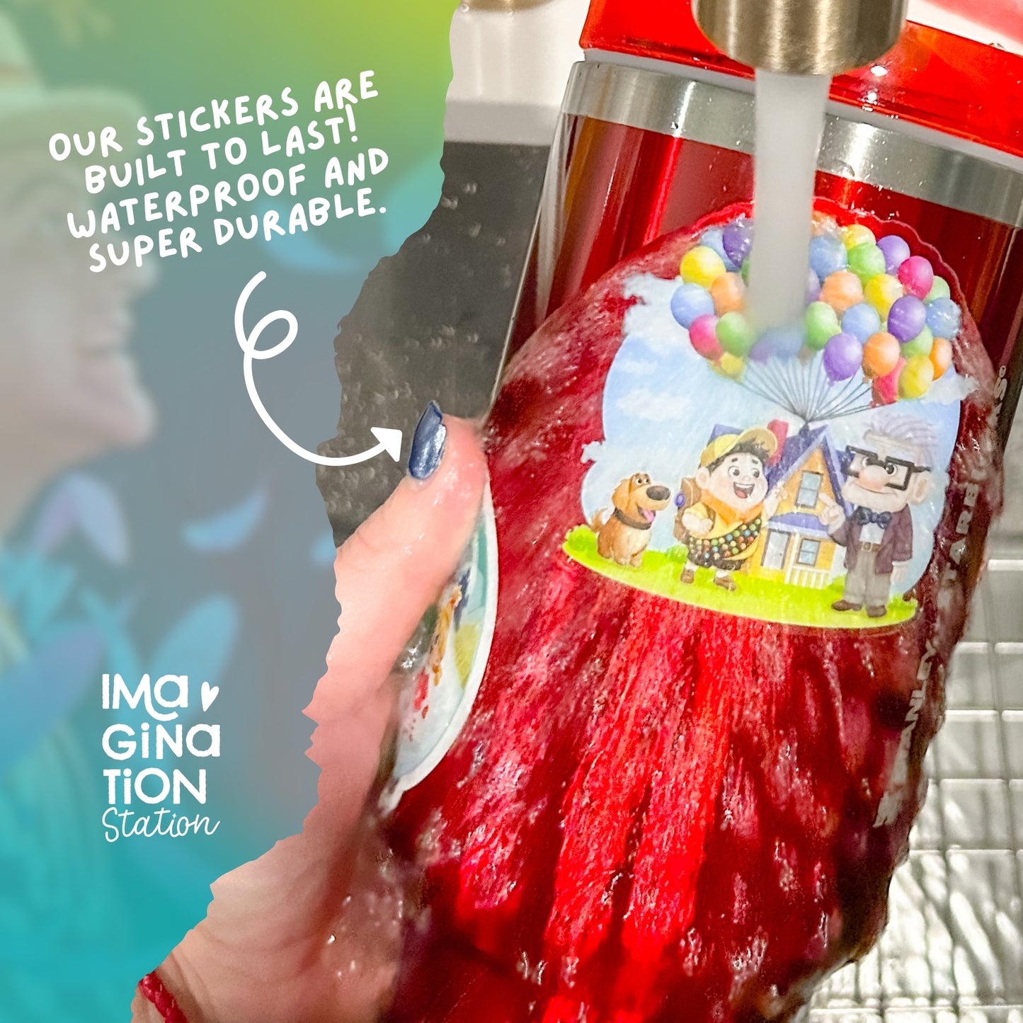 Imagination Station Mary Poppins sticker packaging – Disney classic film fan gift