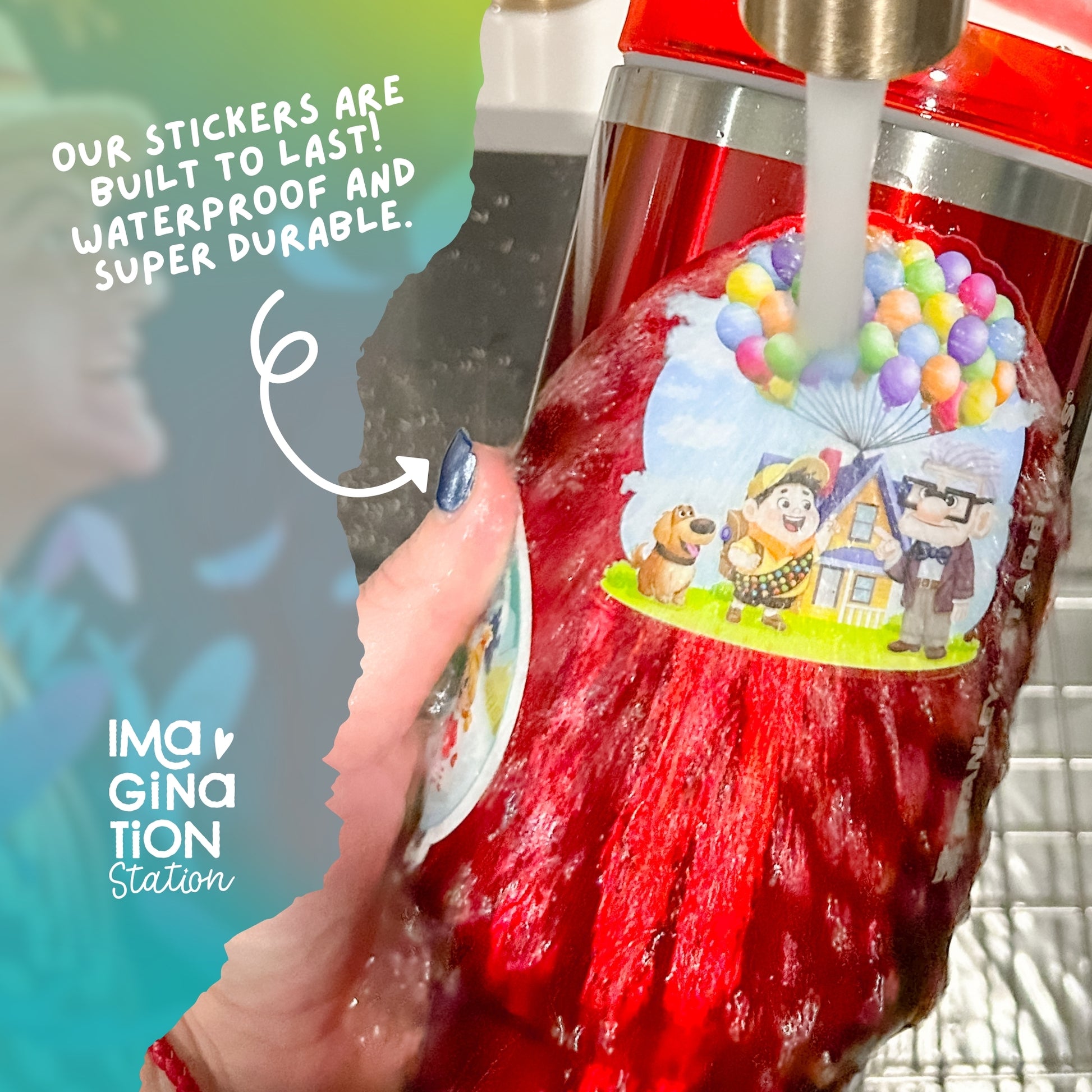 Imagination Station Mary Poppins sticker packaging – Disney classic film fan gift