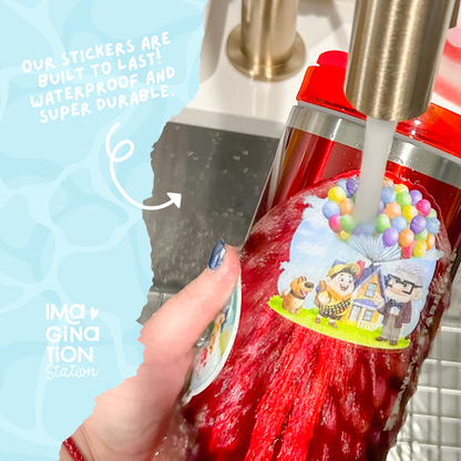 Tamatoa Disney sticker waterproof vinyl holographic finish side view