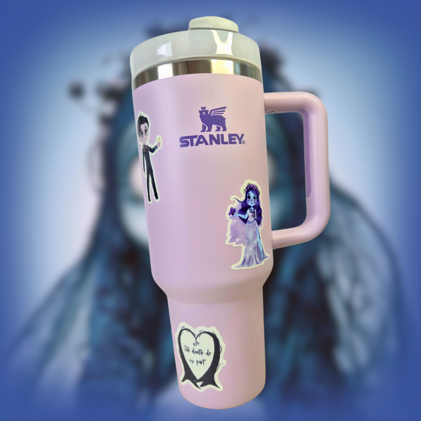 Corpse Bride 40oz tumbler color options – Tim Burton gothic bundle selection