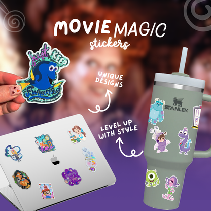 Hocus Pocus sticker size reference – Sanderson Sisters transparent glossy vinyl