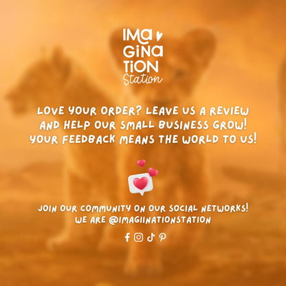 Imagination Station Mufasa Lion King sticker packaging – Disney remember who you are gift