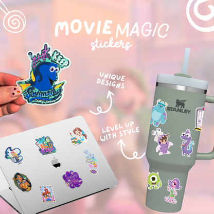 Mei Mei sticker on tumbler – Turning Red holographic Disney Pixar vinyl decal lifestyle
