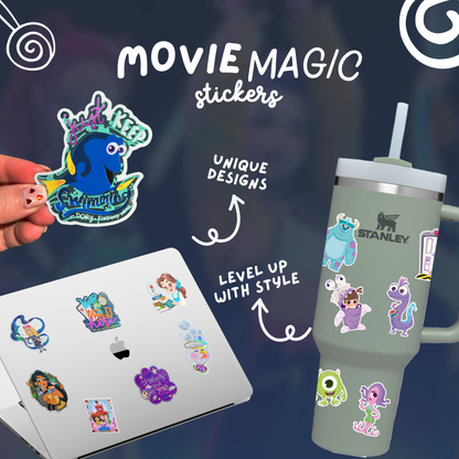 Imagination Station derpy tiger K-Pop sticker packaging – kawaii cat waterproof vinyl gift