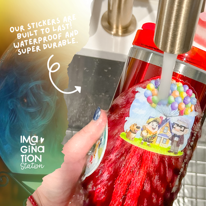 Haunted Mansion 40oz Tumbler + Glow in the Dark Sticker Set – Disney Spooky Bundle