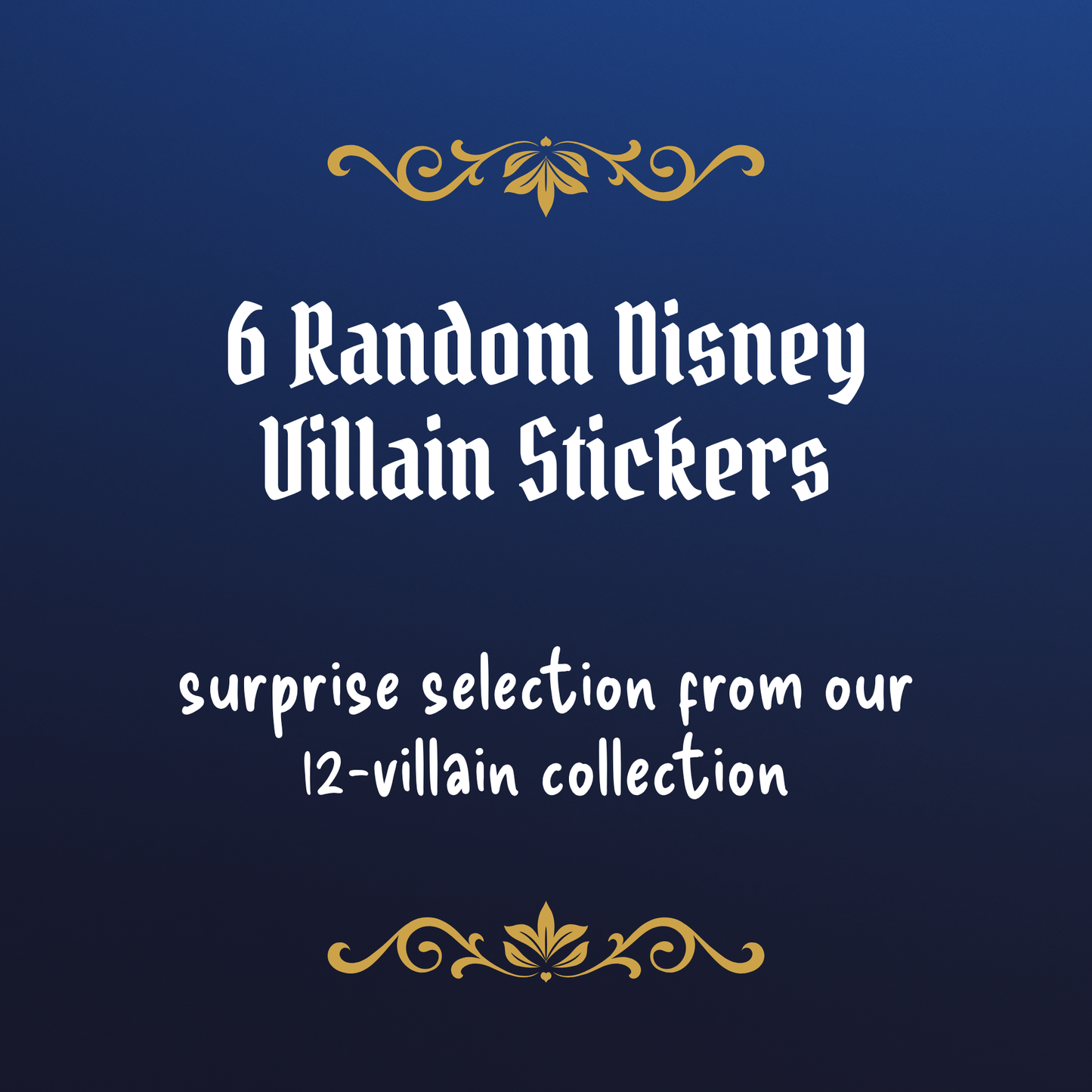 Disney Villain Mystery Bundle – 6 Random Villain Stickers