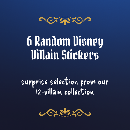 Disney Villain Mystery Bundle – 6 Random Villain Stickers