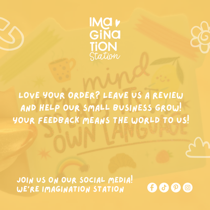 Imagination Station cute inspirational quote sticker packaging – pixie dust glossy gift