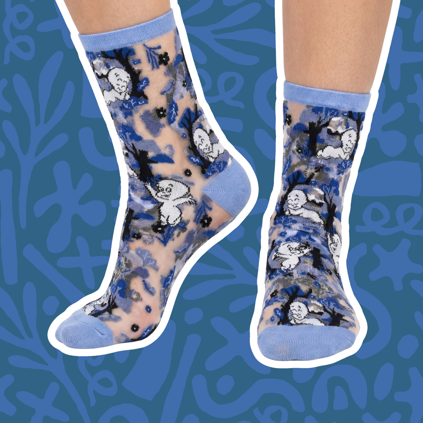 Sock Candy sheer socks material detail – soft breathable women's lightweight fashion crew socks